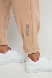 BROWN TAPERED SWEATPANTS - ANACAPA