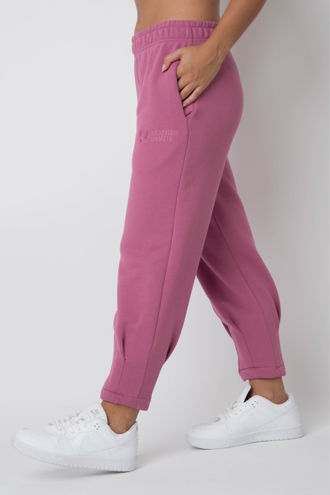 FUCHSIA TAPERED LEGS SWEATPANTS - ANACAPA