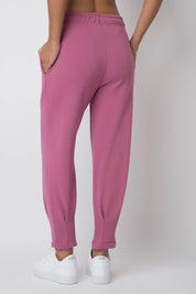 FUCHSIA TAPERED LEGS SWEATPANTS - ANACAPA