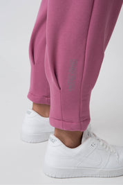 FUCHSIA TAPERED LEGS SWEATPANTS - ANACAPA