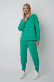 TAPERED LEGS TRACKSUITS GREEN - ANACAPA