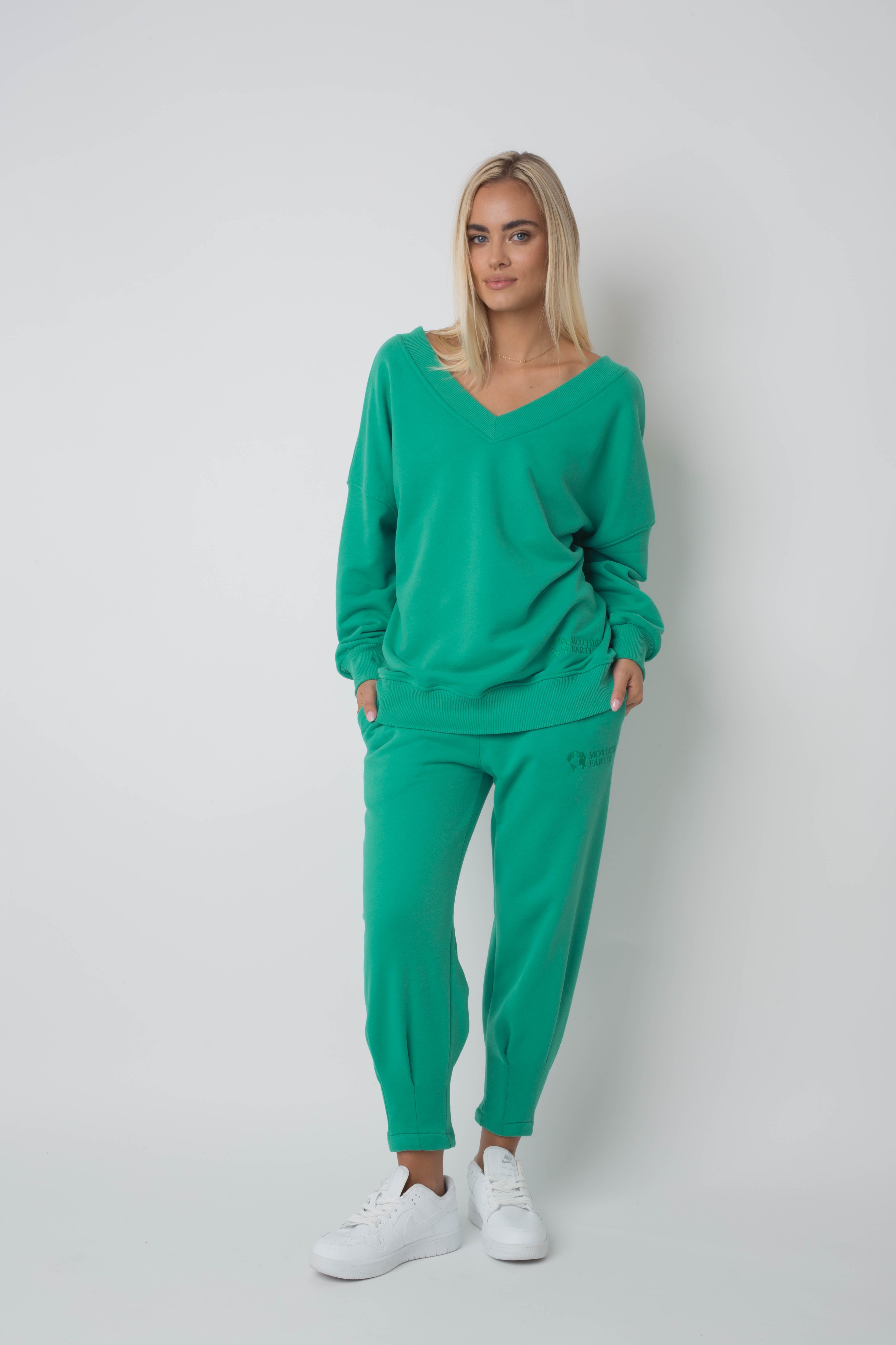 TAPERED LEGS TRACKSUITS GREEN - ANACAPA