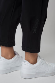 BLACK TAPERED SWEATPANTS - ANACAPA