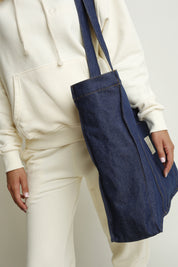 JEANS SHOPPER BAG NAVY BLUE - LIDO