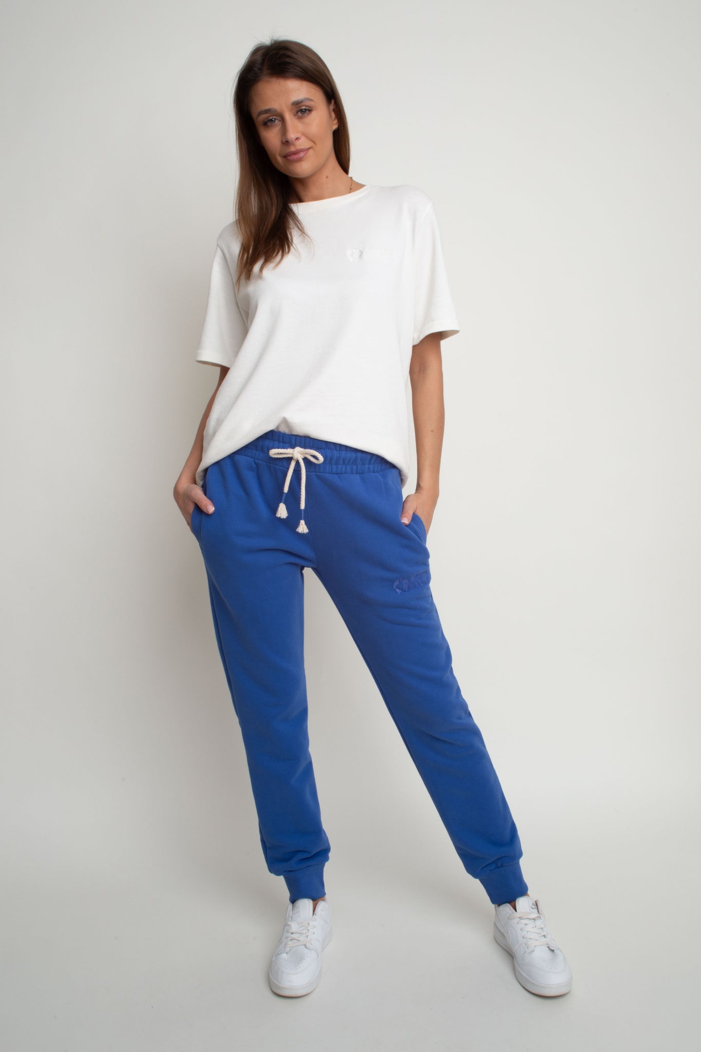 CORNFLOWER BLUE SWEATPANTS - BELINDA