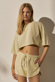 LIME JERSEY SHORTS - PORTORYKO