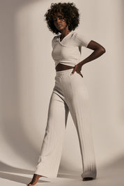 SHORT SLEEVE BLOUSE LIGHT GREY - SKYE