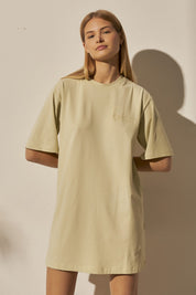 SHORT SLEEVE DRESS LIME - ZELANDIA