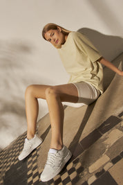SHORT SLEEVE DRESS LIME - ZELANDIA