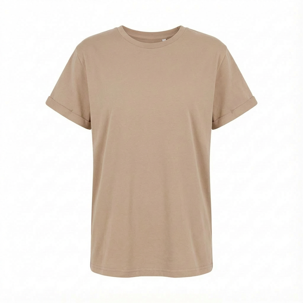 OVERSIZED T-SHIRT WITH A SUBSTANTIAL WASH EFFECT, BEIGE - MORAINE packshot