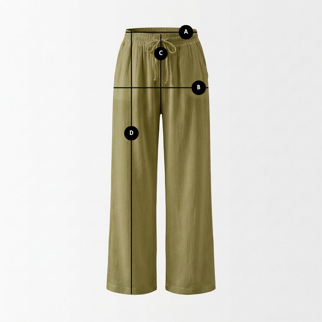 SPODNIE Z MUŚLINU ZIELONE - DANAE packshot