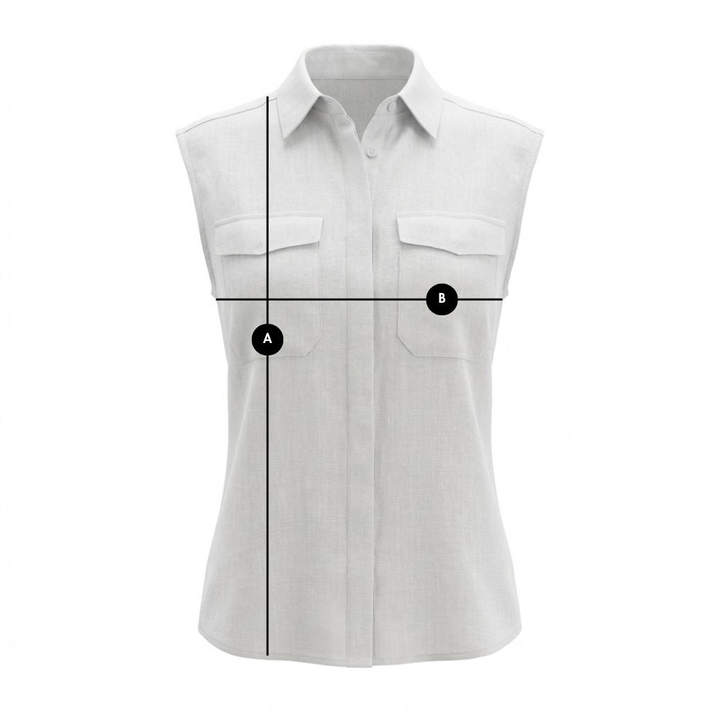 DAMSKA KOSZULA BEZ RĘKAWÓW Z MODALU BIAŁA- ARIADNA packshot