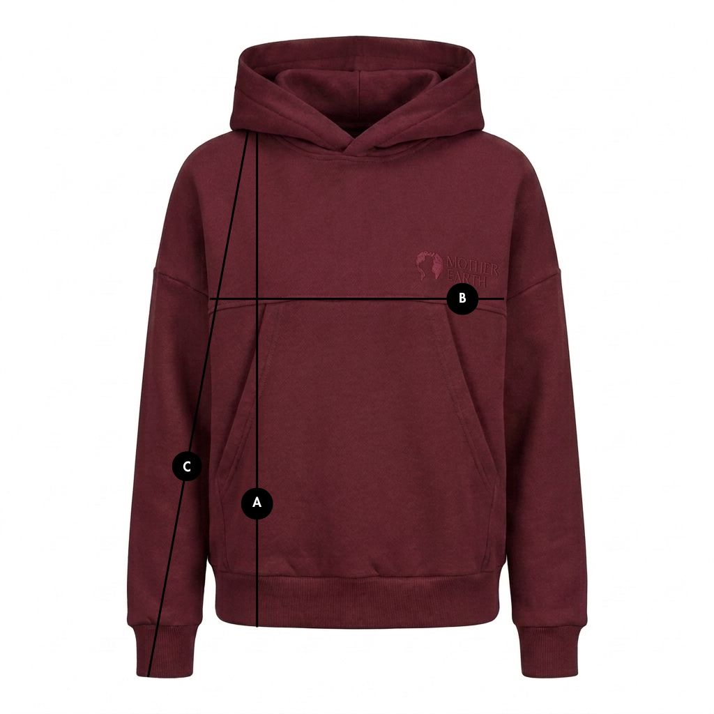 HOODIE BURGUNDY - MURIA packshot