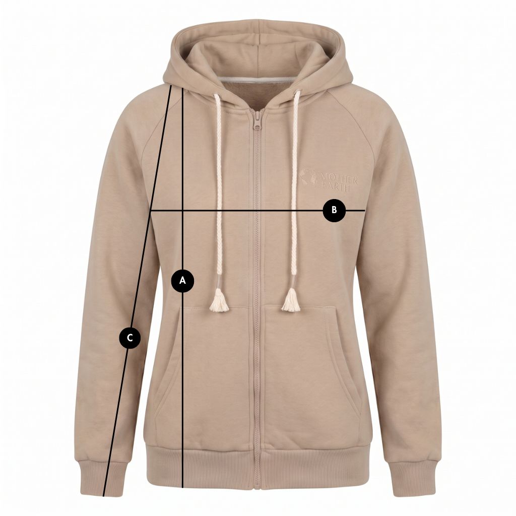 FULL-ZIP HOODIE LIGHT BROWN - ZANZIBAR packshot