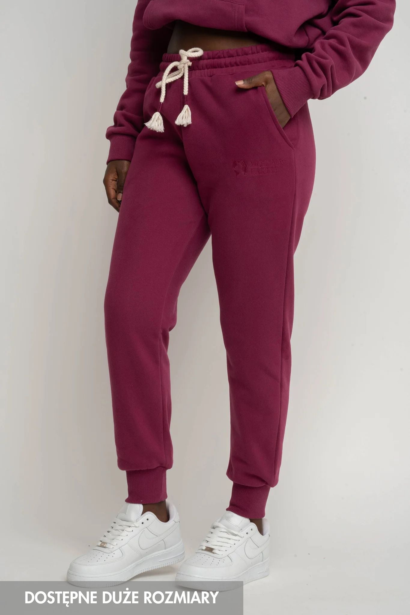BURGUNDY JOGGER SWEATPANTS - BEGERA
