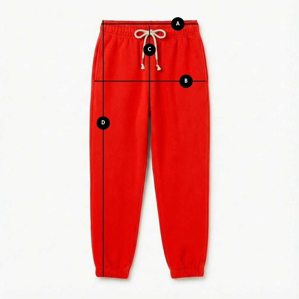 RED BAGGY SWEATPANTS - KARPATOS packshot
