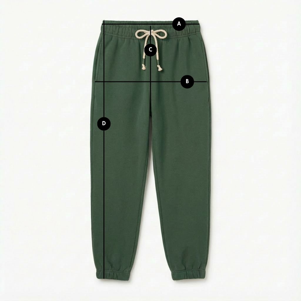DARK GREEN BAGGY SWEATPANTS - KARPATOS packshot