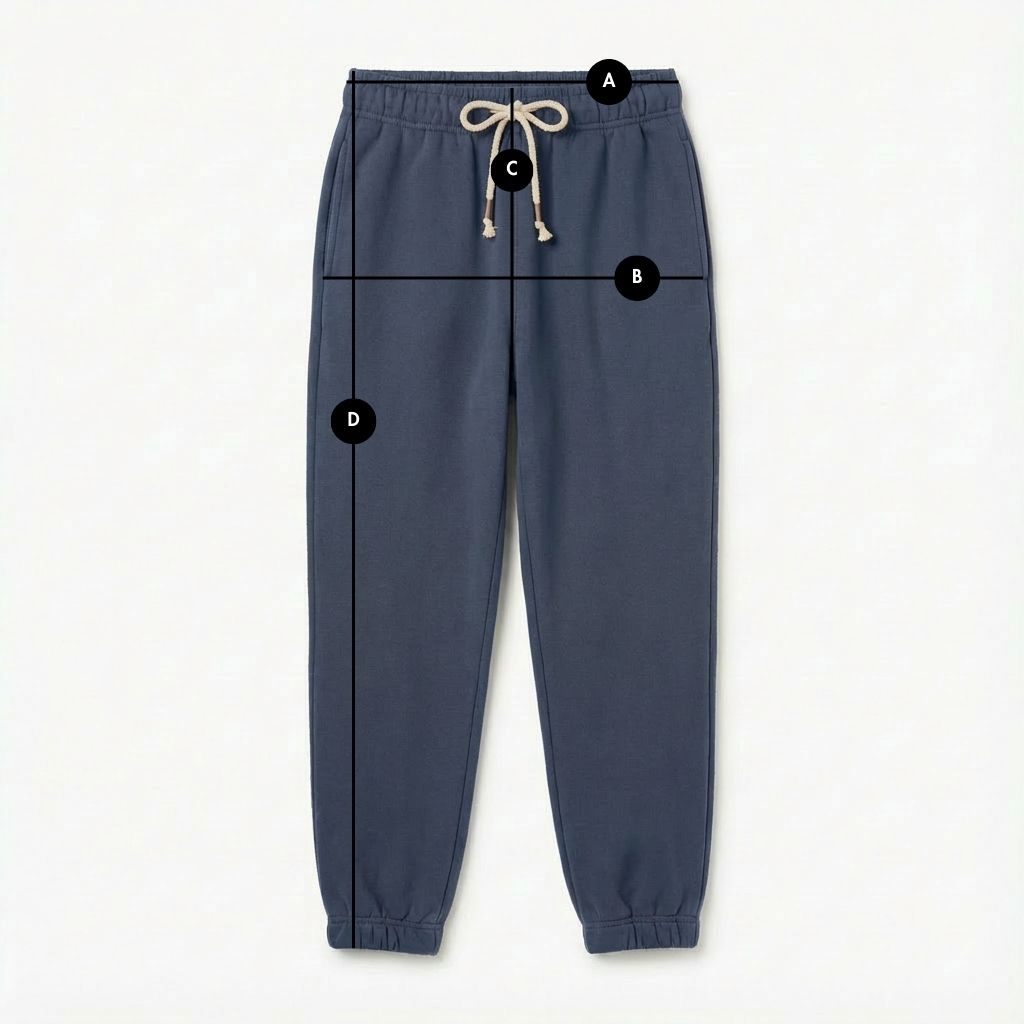 NAVY BLUE BAGGY SWEATPANTS - KARPATOS packshot