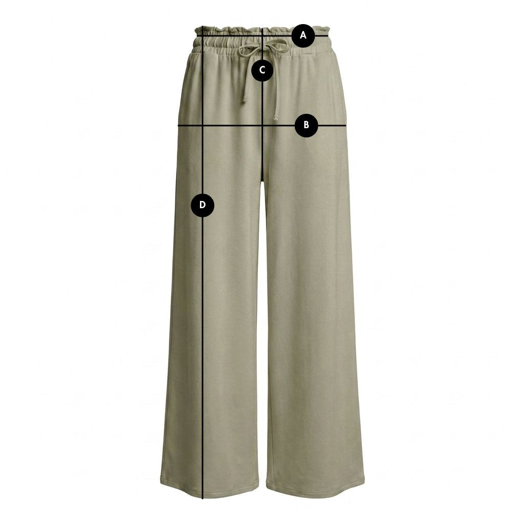 WOMEN'S VISCOSE TROUSERS KHAKI - ELYSIA packshot