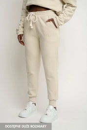 LIGHT BEIGE JOGGER TROUSERS - BEGERA