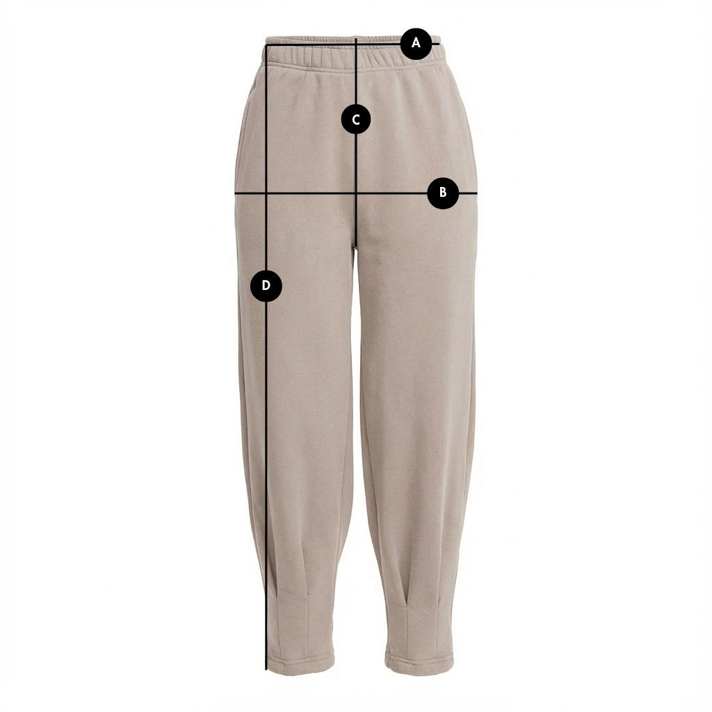 SPODNIE DRESOWE OVERSIZE Z PRZESZYCIAMI NA NOGAWKACH BEŻOWE - ANACAPA packshot