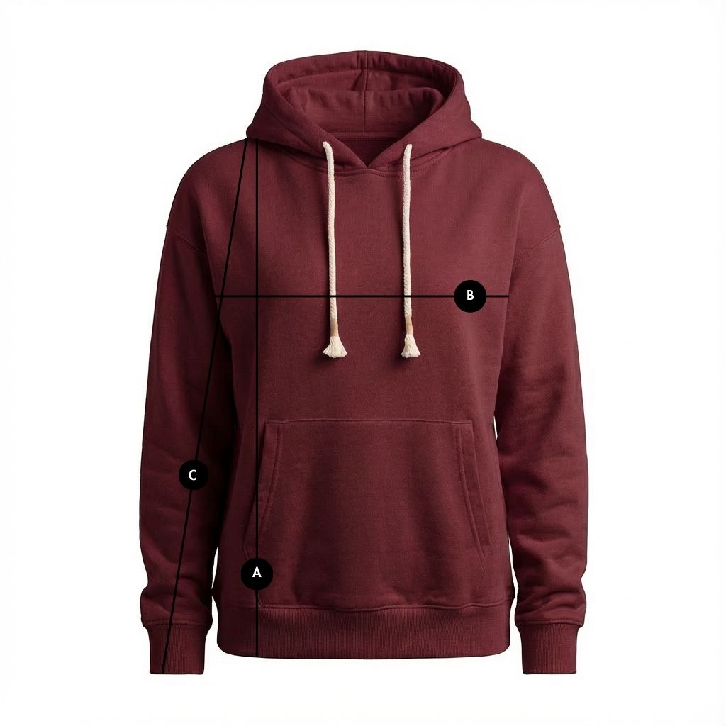 BLUZA Z KAPTUREM BORDOWA - MOHELI packshot