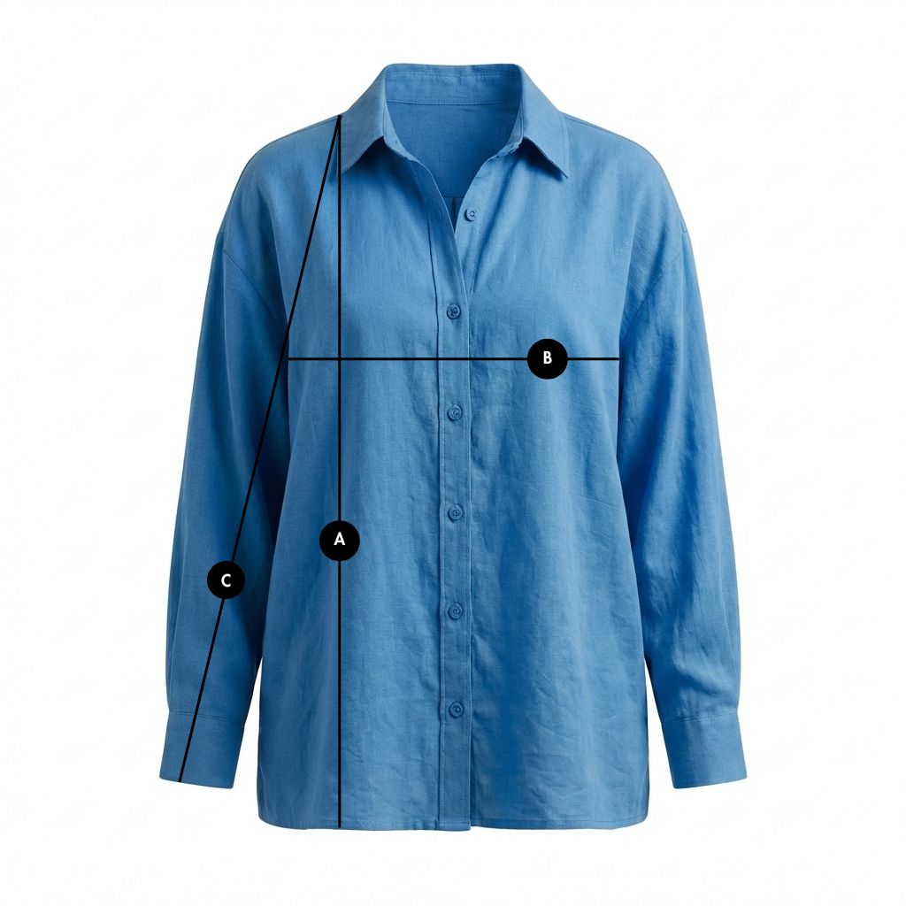 WOMEN'S OVERSIZED BLUE MODAL SHIRT - MEDEA packshot