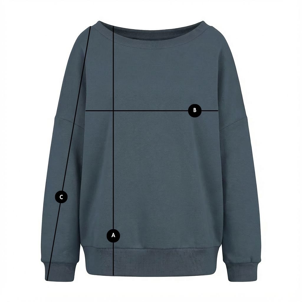 BLUZA OVERSIZE Z SZEROKIM DEKOLTEM GRAFITOWA - MULL packshot