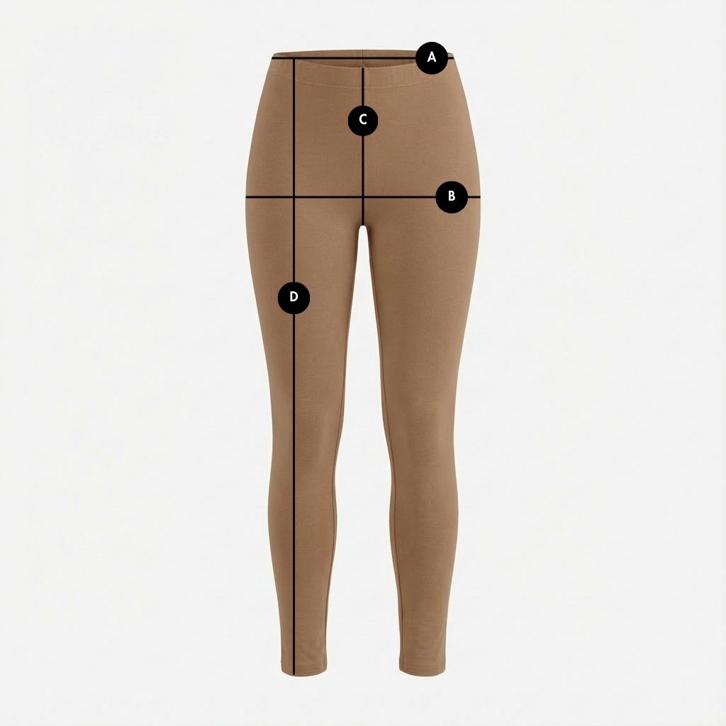 BROWN COTTON LEGGINGS - LUIZIANA packshot