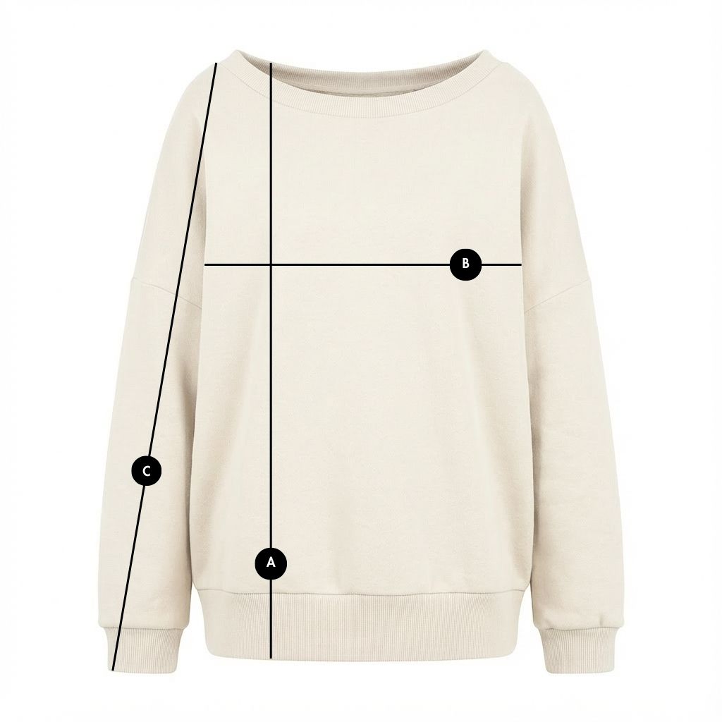 BLUZA OVERSIZE Z SZEROKIM DEKOLTEM ECRU - MULL packshot