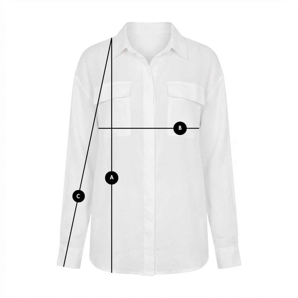 WOMEN'S WHITE LONG-SLEEVE SHIRT - ISMENA packshot