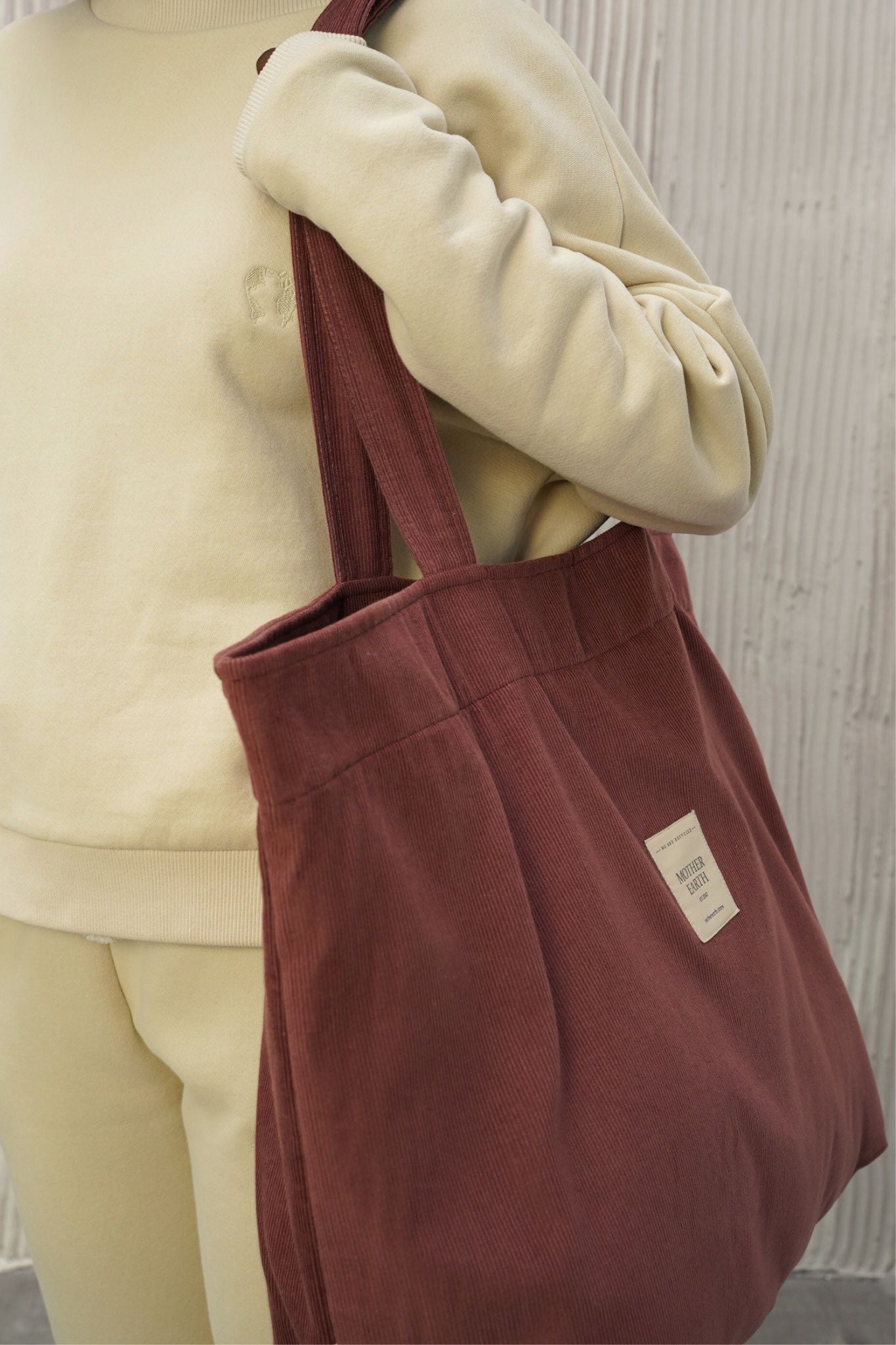 TORBA TYPU SHOPPER  BAG JASNOBORDOWA  - ADALAR