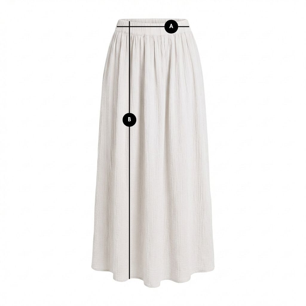 ECRU MUSLIN SKIRT - SIMI packshot