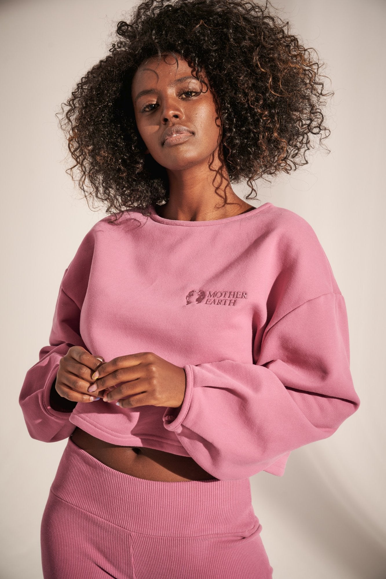 SHORT FUCHSIA SWEATSHIRT - ANDROS