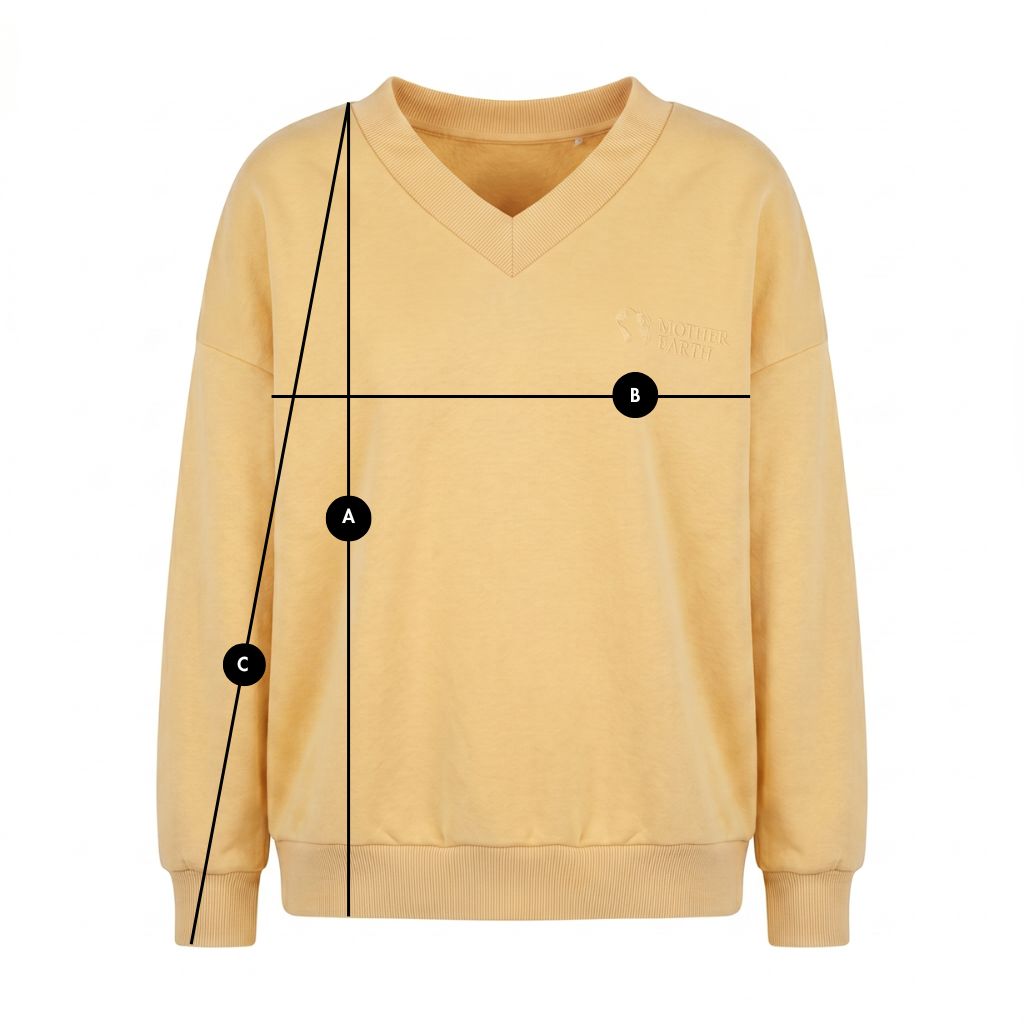 BLUZA Z DEKOLTEM OVERSIZE ŻÓŁTA - BISCOE packshot