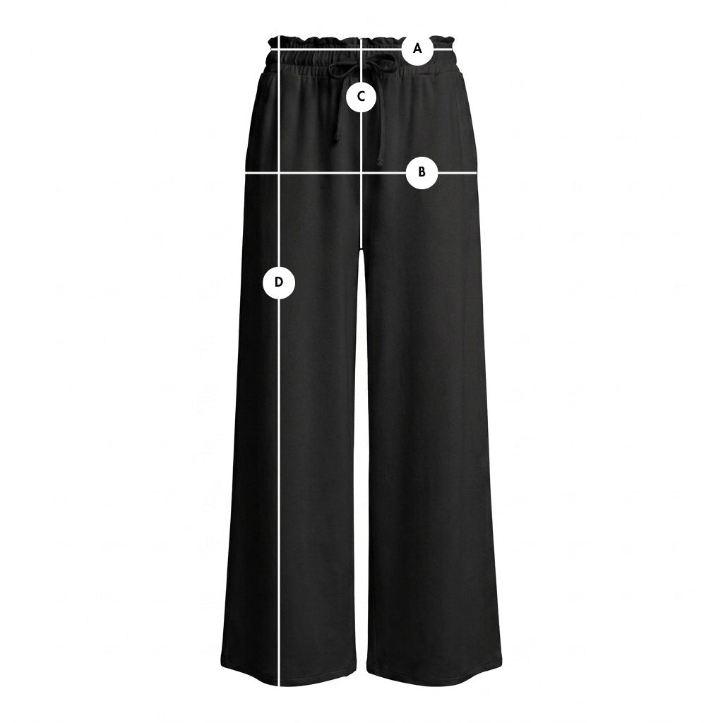 WOMEN'S VISCOSE TROUSERS BLACK - ELYSIA packshot