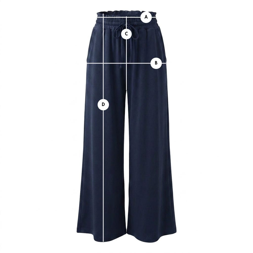 WOMEN'S NAVY MODAL TROUSERS - CALDERA packshot
