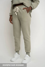 OLIVE JOGGER SWEATPANTS - BEGERA