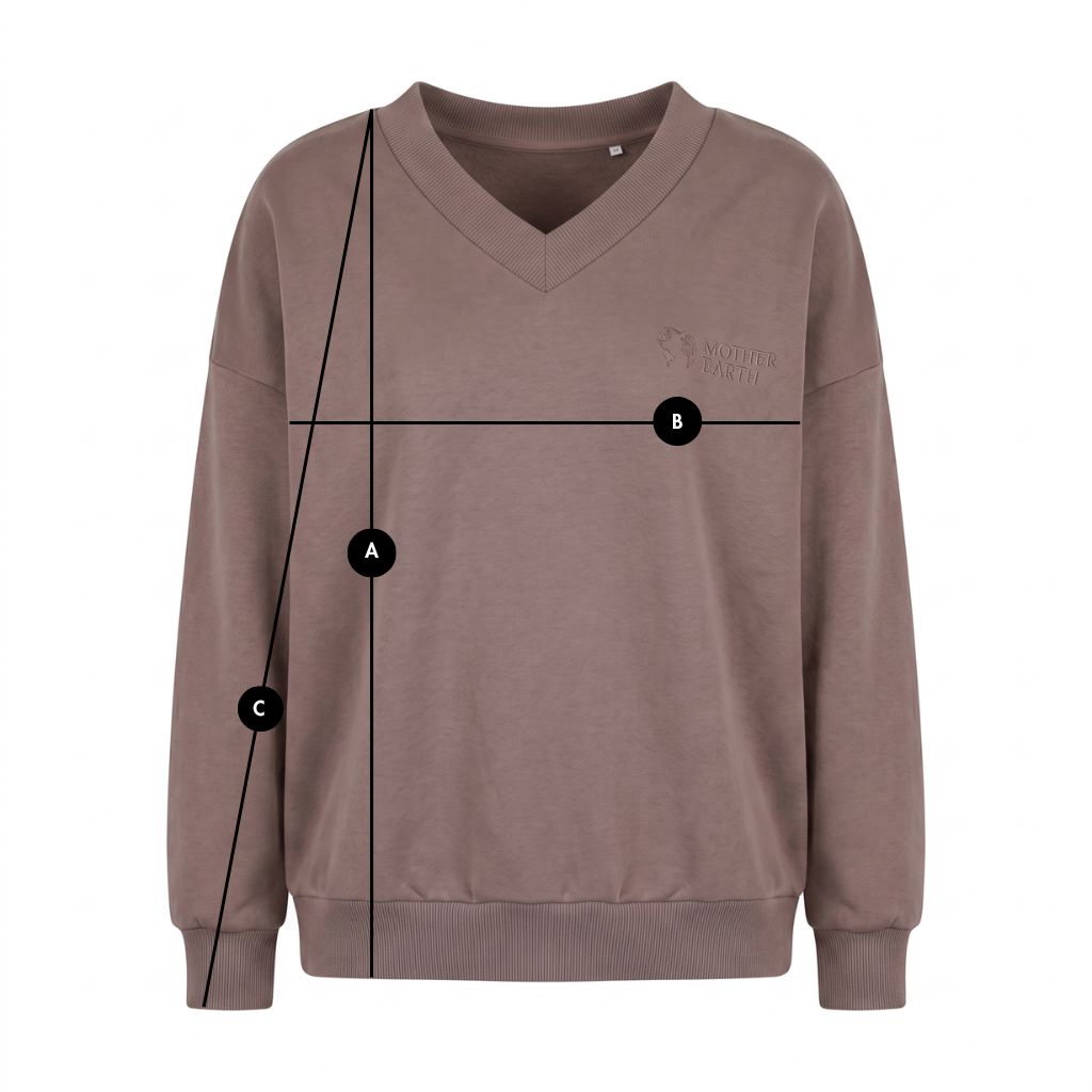 BLUZA Z DEKOLTEM OVERSIZE CAPPUCCINO - BISCOE packshot