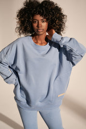 OVERSIZE BLUE SWEATSHIRT - MADAGASKAR