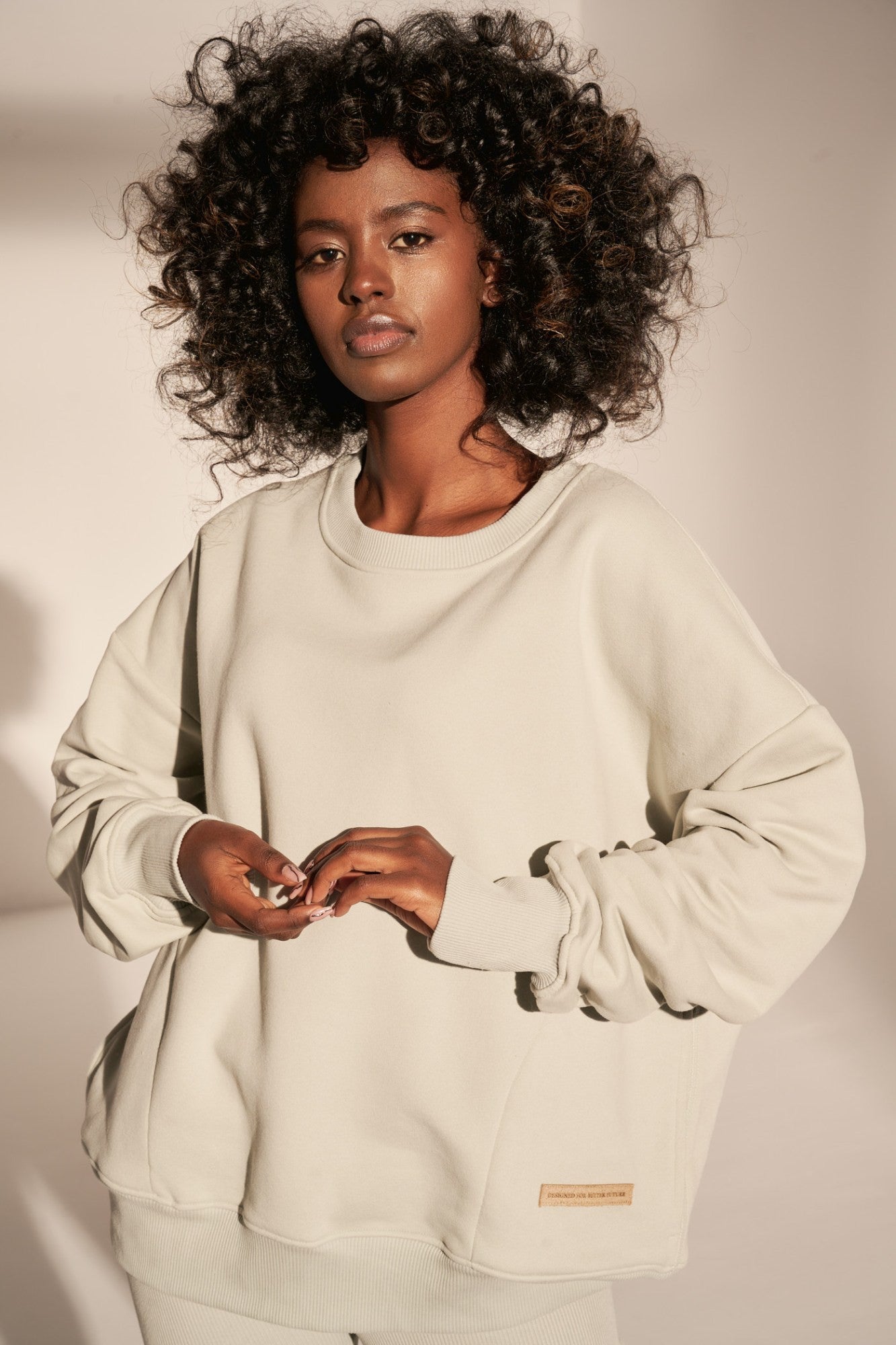 BLUZA OVERSIZE MIĘTOWA - MADAGASKAR