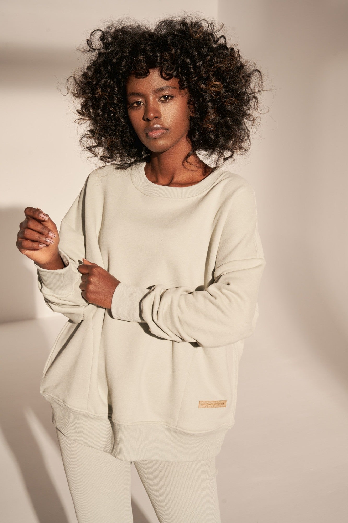 BLUZA OVERSIZE MIĘTOWA - MADAGASKAR