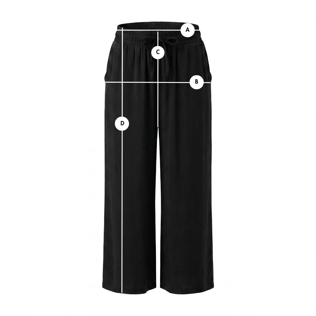WOMEN'S BLACK MODAL PANTS - KYMA packshot