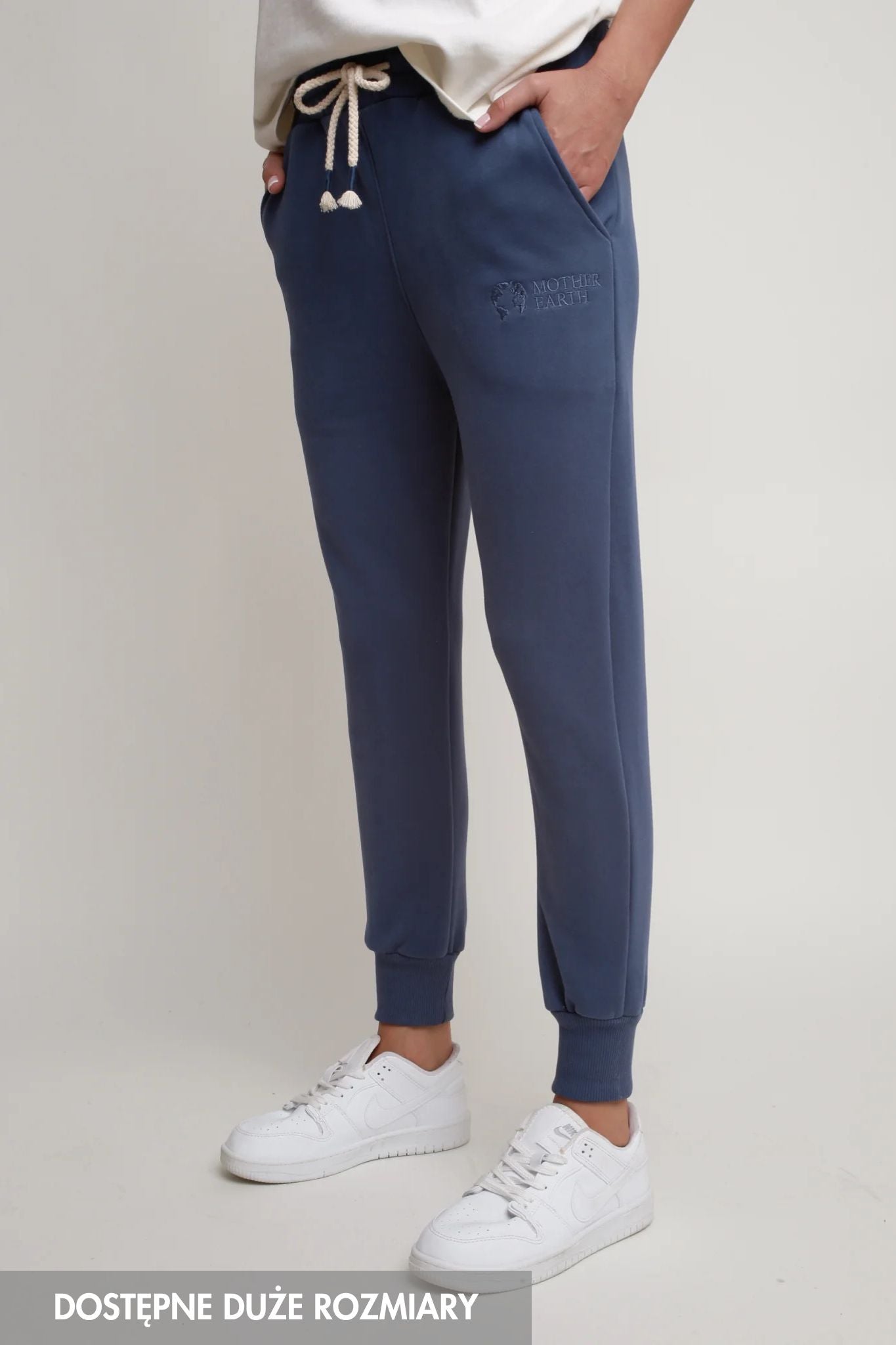 SPODNIE DRESOWE TYPU JOGGER 2nd DROP GRANATOWE - BEGERA