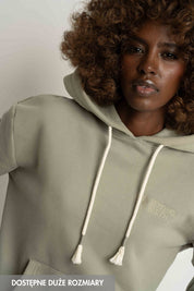 BLUZA Z KAPTUREM OLIWKOWA - MOHELI