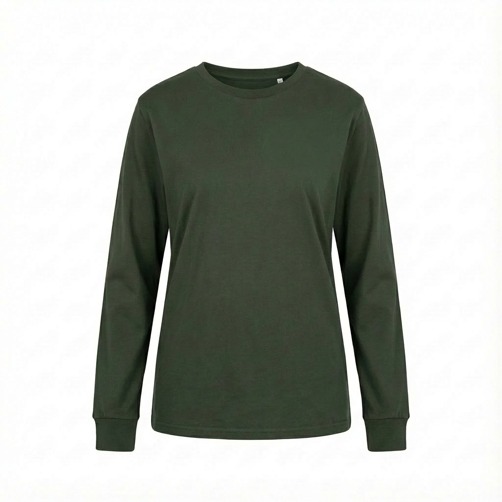 OVERSIZED LONGSLEEVE WITH A DELICATE WASHED EFFECT GREEN - GILI packshot
