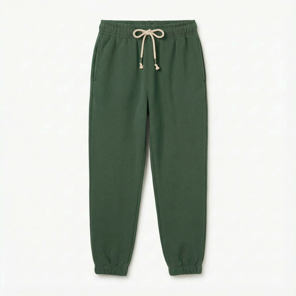 DARK GREEN BAGGY SWEATPANTS - KARPATOS packshot