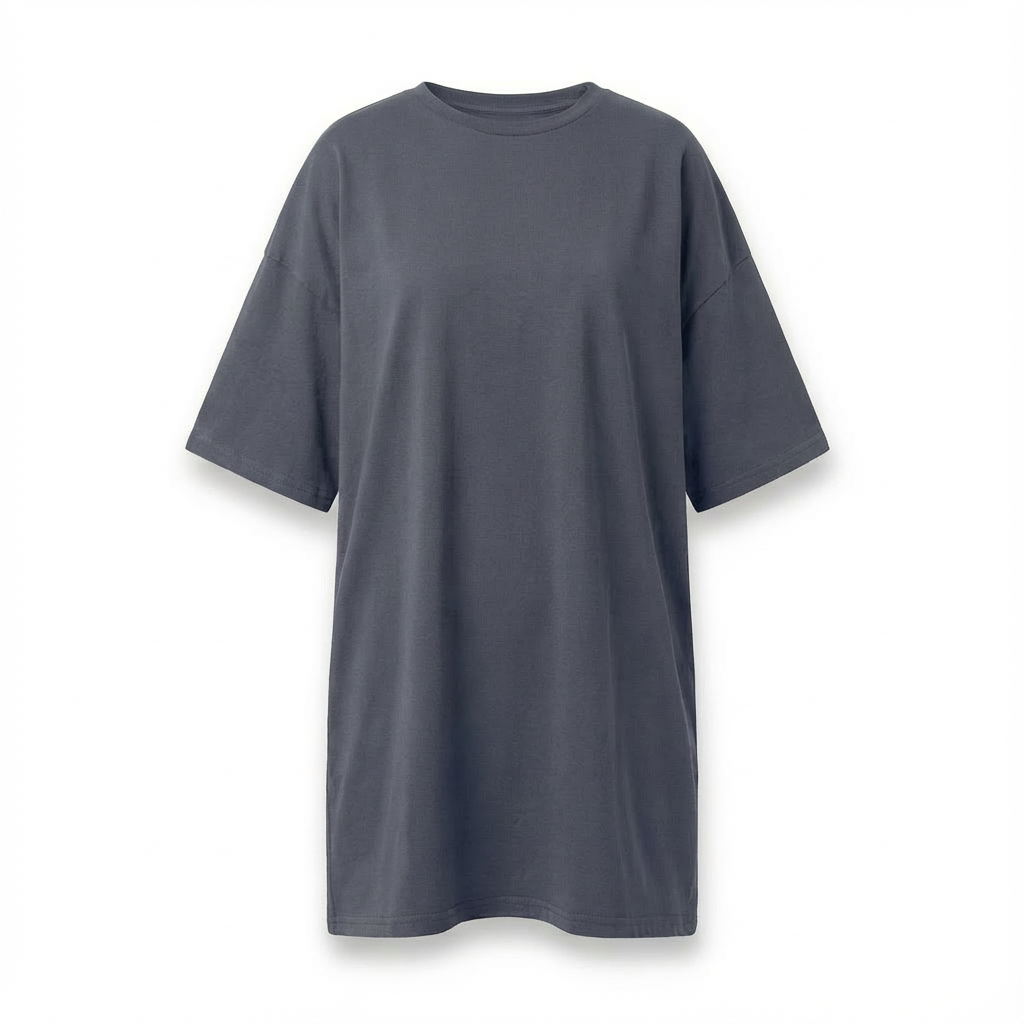 OVERSIZED T-SHIRT WITH A DELICATE WASH EFFECT, GRAY - KOMODO packshot