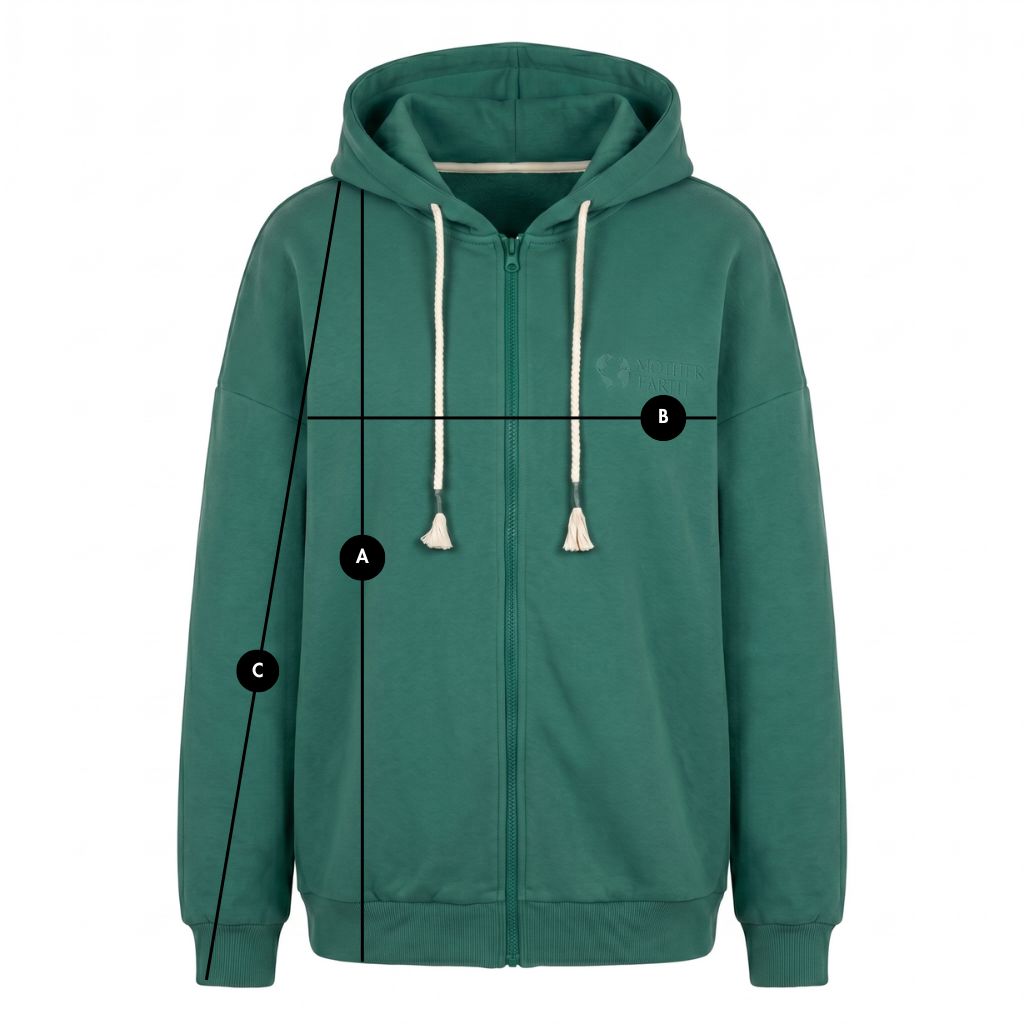 GREEN ZIP-UP HOODIE - NIKO packshot