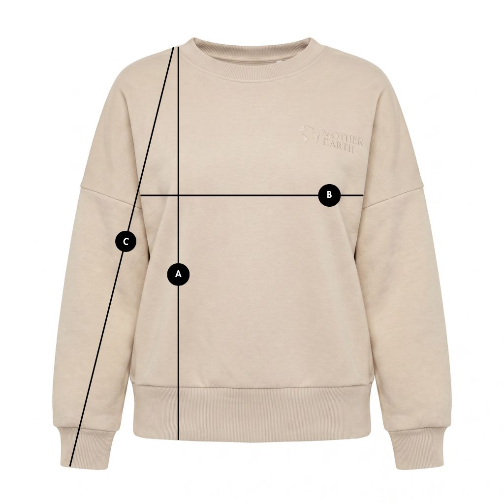 LIGHT BEIGE CREWNECK SWEATSHIRT - OZARK packshot